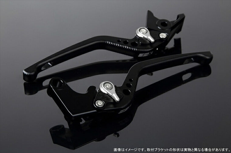 SPEEDRA アジャストレバー 3D ロング Mブラック／Mシルバー NINJA1000 17-18 Z1000 17-18 Z900RS LVEM028BK-SR