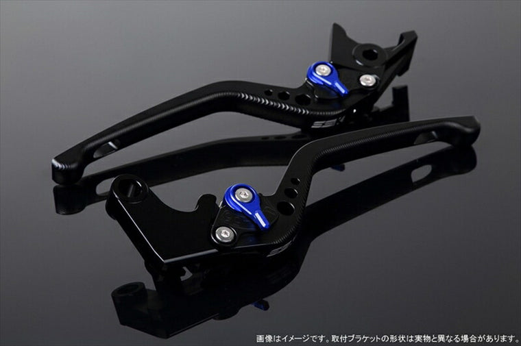 SPEEDRA アジャストレバー 3D ロング Mブラック／Mブルー NINJA1000 17-18 Z1000 17-18 Z900RS LVEM028BK-BE