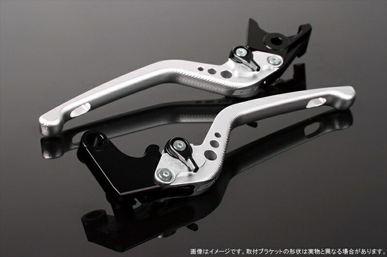 SPEEDRA アジャストレバー 3D ロング Mシルバー／Mブラック NINJA1000 17-18 Z1000 17-18 Z900RS LVEM028SR-BK