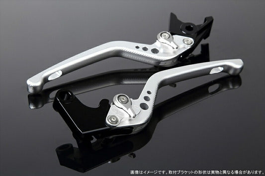 SPEEDRA アジャストレバー 3D ロング Mシルバー／Mシルバー NINJA1000 17-18 Z1000 17-18 Z900RS LVEM028SR-SR
