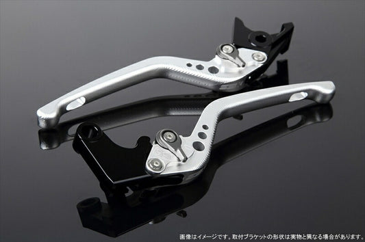 SPEEDRA アジャストレバー 3D ロング Mシルバー／Mチタン NINJA1000 17-18 Z1000 17-18 Z900RS LVEM028SR-TM