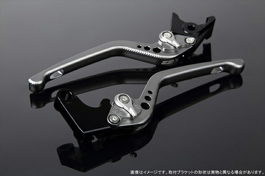 SPEEDRA アジャストレバー 3D ロング Mチタン／Mシルバー NINJA1000 17-18 Z1000 17-18 Z900RS LVEM028TM-SR