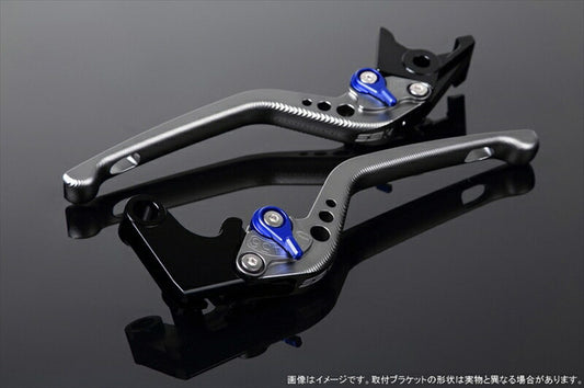 SPEEDRA アジャストレバー 3D ロング Mチタン／Mブルー NINJA1000 17-18 Z1000 17-18 Z900RS LVEM028TM-BE