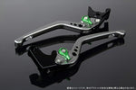 SPEEDRA アジャストレバー 3D ロング Mチタン／Mグリーン NINJA1000 17-18 Z1000 17-18 Z900RS LVEM028TM-GN
