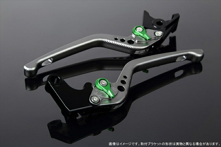 SPEEDRA アジャストレバー 3D ロング Mチタン／Mグリーン NINJA1000 17-18 Z1000 17-18 Z900RS LVEM028TM-GN