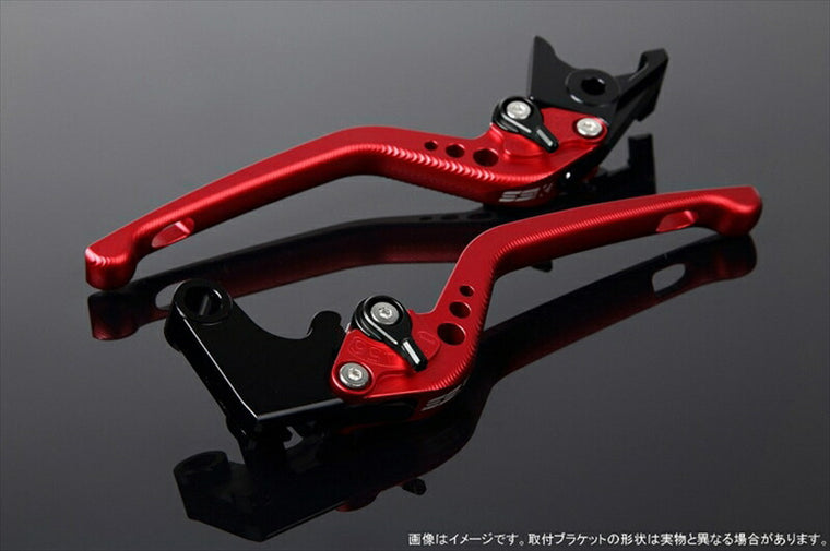 SPEEDRA アジャストレバー 3D ロング Mレッド／Mブラック NINJA1000 17-18 Z1000 17-18 Z900RS LVEM028RD-BK
