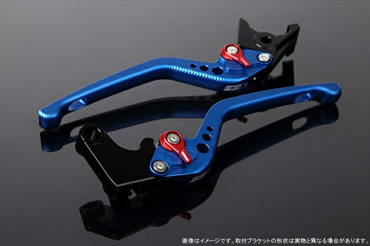 SPEEDRA アジャストレバー 3D ロング Mブルー／Mレッド NINJA1000 17-18 Z1000 17-18 Z900RS LVEM028BE-RD