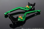 SPEEDRA アジャストレバー 3D ロング Mグリーン／Mゴールド NINJA1000 17-18 Z1000 17-18 Z900RS LVEM028GN-GD