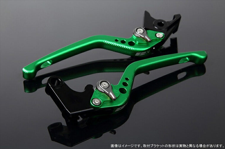 SPEEDRA アジャストレバー 3D ロング Mグリーン／Mチタン NINJA1000 17-18 Z1000 17-18 Z900RS LVEM028GN-TM