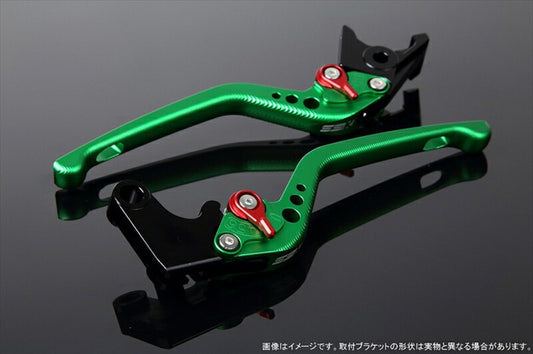 SPEEDRA アジャストレバー 3D ロング Mグリーン／Mレッド NINJA1000 17-18 Z1000 17-18 Z900RS LVEM028GN-RD