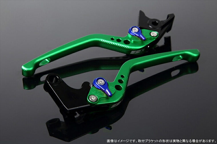SPEEDRA アジャストレバー 3D ロング Mグリーン／Mブルー NINJA1000 17-18 Z1000 17-18 Z900RS LVEM028GN-BE