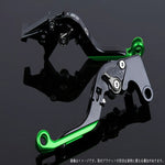 エスエスケイ スピードラ｜アジャストレバー 可倒延長式 ブラック/チタン/グリーン CBF1000 10-13 CB1100 SC65 13-/CB1100EX｜HO0406178-TMGN