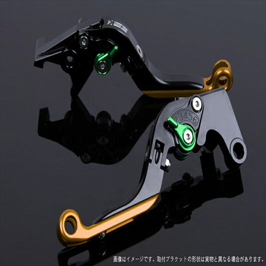エスエスケイ スピードラ｜アジャストレバー 可倒延長式 ブラック/グリーン/ゴールド CBF1000 10-13 CB1100 SC65 13-/CB1100EX｜HO0406178-GNGD