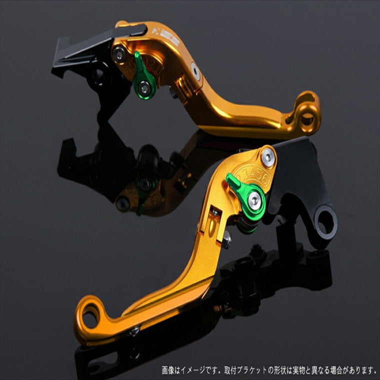 エスエスケイ スピードラ｜アジャストレバー 可倒延長式 ゴールド/グリーン/ゴールド CBF1000 10-13 CB1100 SC65 13-/CB1100EX｜HO0406180-GNGD