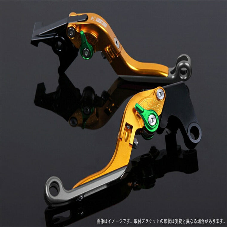 エスエスケイ スピードラ｜アジャストレバー 可倒延長式 ゴールド/グリーン/チタン CBF1000 10-13 CB1100 SC65 13-/CB1100EX｜HO0406180-GNTM
