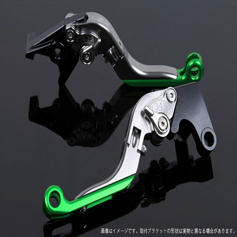 エスエスケイ スピードラ｜アジャストレバー 可倒延長式 チタン/シルバー/グリーン CBF1000 10-13 CB1100 SC65 13-/CB1100EX｜HO0406183-SRGN