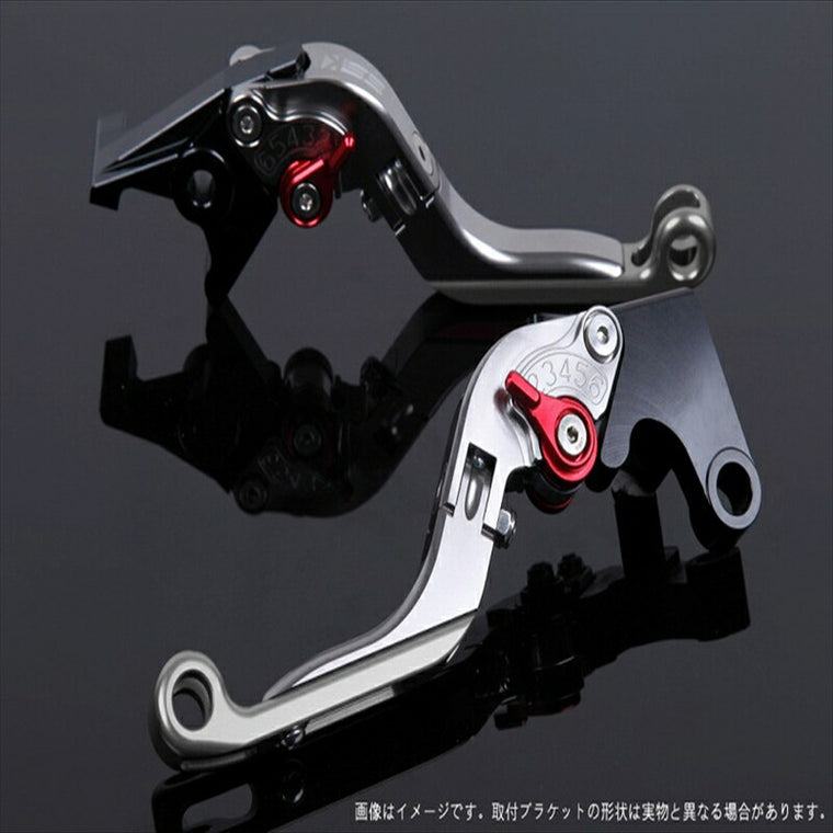 エスエスケイ スピードラ｜アジャストレバー 可倒延長式 チタン/レッド/チタン CBF1000 10-13 CB1100 SC65 13-/CB1100EX｜HO0406183-RDTM