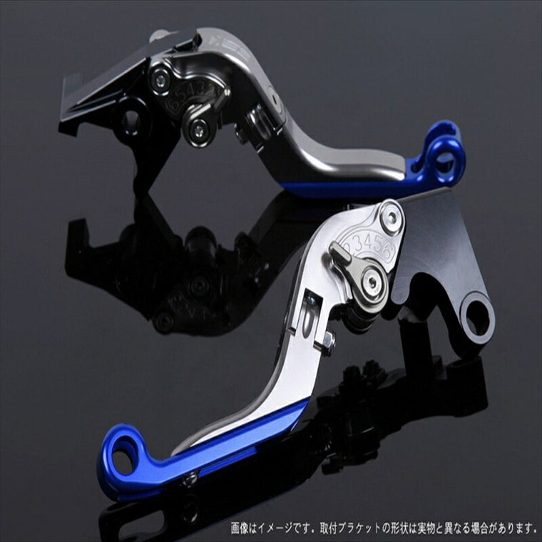 エスエスケイ スピードラ｜アジャストレバー 可倒延長式 チタン/チタン/ブルー CBF1000 10-13 CB1100 SC65 13-/CB1100EX｜HO0406183-TMBE