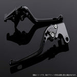 エスエスケイ スピードラ｜アジャストレバー 3D ロング ブラック/ブラック YZF-R1 15-18｜YA0406465-BK