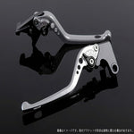 エスエスケイ スピードラ｜アジャストレバー 3D ロング シルバー/ブラック YZF-R1 15-18｜YA0406466-BK