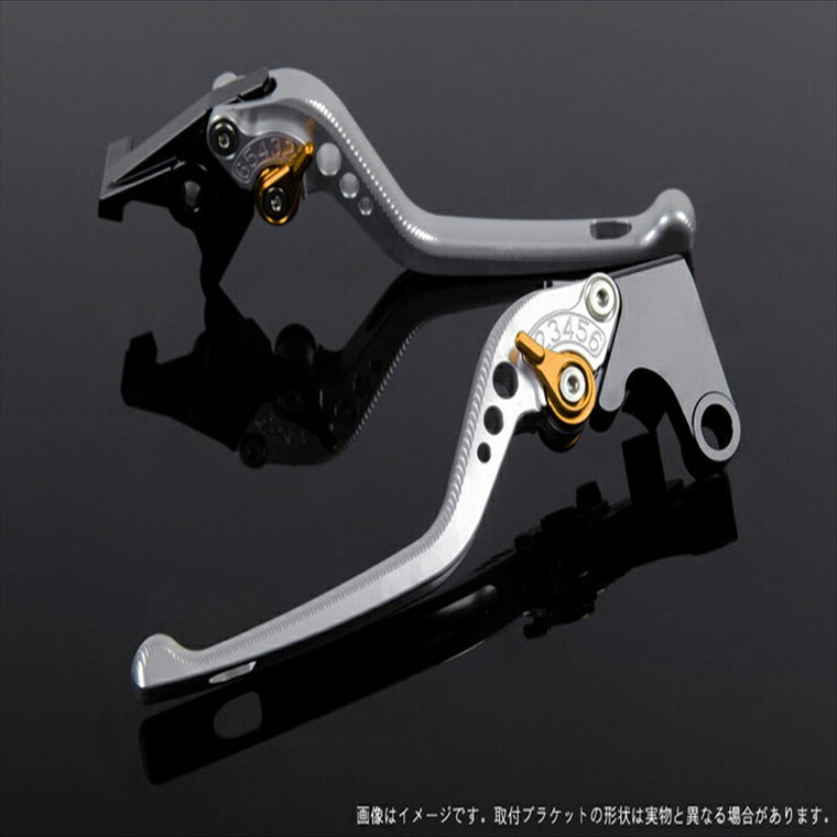 エスエスケイ スピードラ｜アジャストレバー 3D ロング シルバー/ゴールド YZF-R1 15-18｜YA0406466-GD