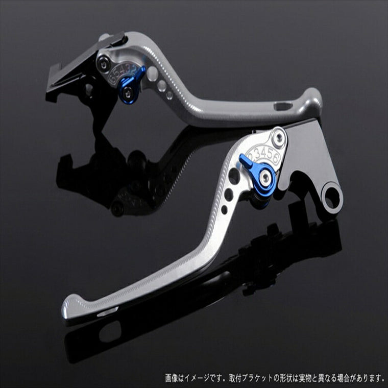 エスエスケイ スピードラ｜アジャストレバー 3D ロング シルバー/ブルー YZF-R1 15-18｜YA0406466-BE