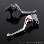 エスエスケイ スピードラ｜アジャストレバー 3D ロング シルバー/レッド YZF-R1 15-18｜YA0406466-RD