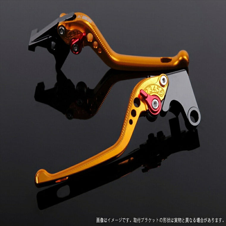 エスエスケイ スピードラ｜アジャストレバー 3D ロング ゴールド/レッド YZF-R1 15-18｜YA0406467-RD