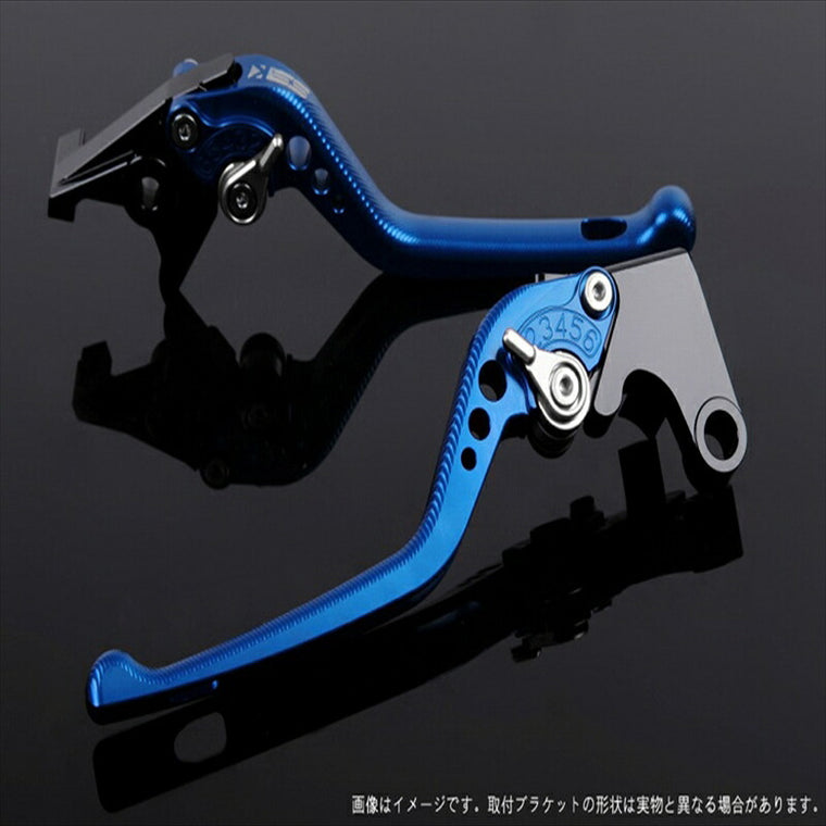 エスエスケイ スピードラ｜アジャストレバー 3D ロング ブルー/シルバー YZF-R1 15-18｜YA0406468-SR