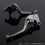 エスエスケイ スピードラ｜アジャストレバー 3D ロング チタン/ブラック YZF-R1 15-18｜YA0406470-BK