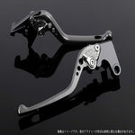 エスエスケイ スピードラ｜アジャストレバー 3D ロング チタン/シルバー YZF-R1 15-18｜YA0406470-SR