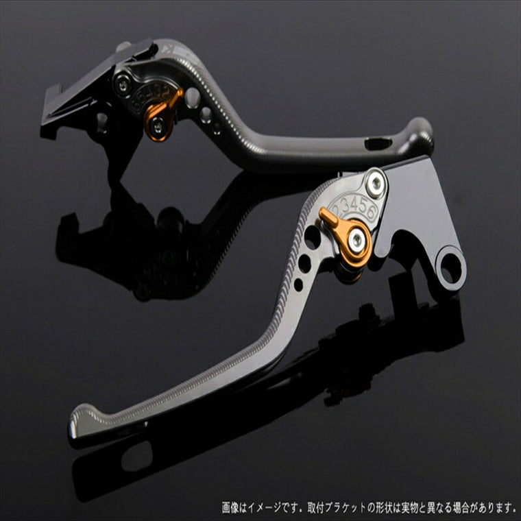 エスエスケイ スピードラ｜アジャストレバー 3D ロング チタン/ゴールド YZF-R1 15-18｜YA0406470-GD