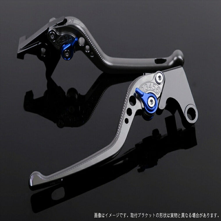 エスエスケイ スピードラ｜アジャストレバー 3D ロング チタン/ブルー YZF-R1 15-18｜YA0406470-BE