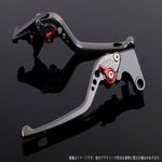 エスエスケイ スピードラ｜アジャストレバー 3D ロング チタン/レッド YZF-R1 15-18｜YA0406470-RD