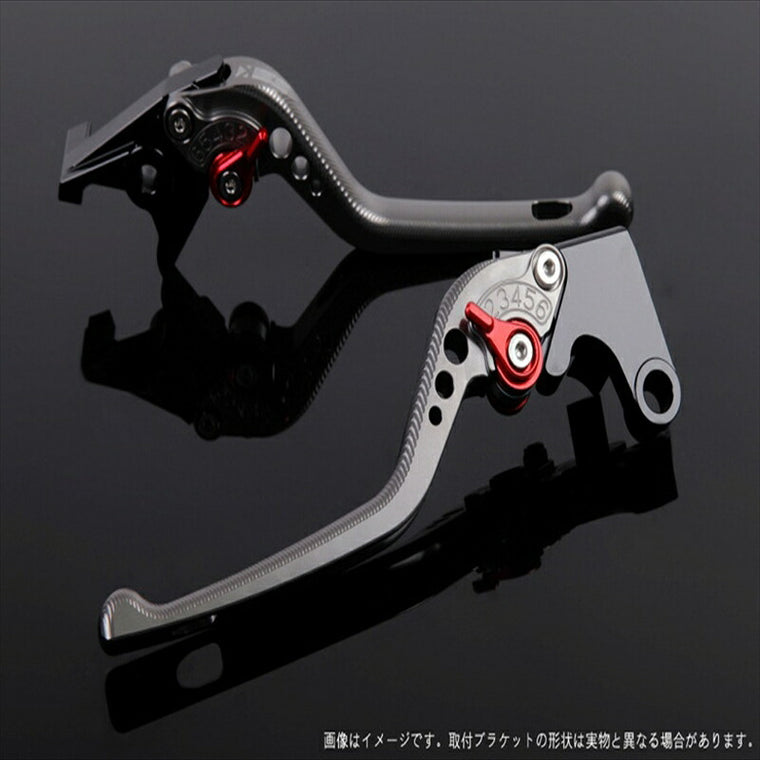 エスエスケイ スピードラ｜アジャストレバー 3D ロング チタン/レッド YZF-R1 15-18｜YA0406470-RD