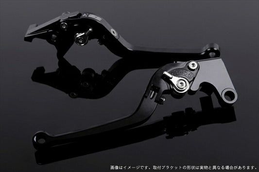 エスエスケイ スピードラ｜アジャストレバー スタンダード可倒式 ブラック/シルバー Z750 07-11 Z800 13-16｜KA0402402-SR