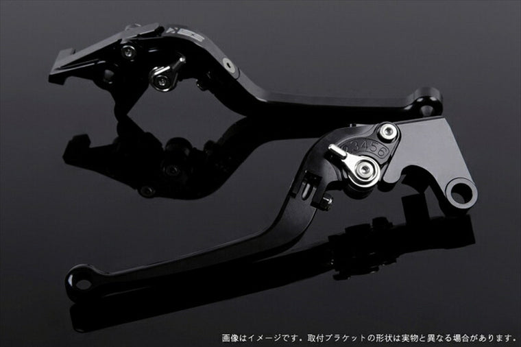 エスエスケイ スピードラ｜アジャストレバー スタンダード可倒式 ブラック/シルバー Z750 07-11 Z800 13-16｜KA0402402-SR