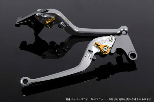 エスエスケイ スピードラ｜アジャストレバー スタンダード可倒式 シルバー/ゴールド Z750 07-11 Z800 13-16｜KA0402403-GD