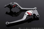 エスエスケイ スピードラ｜アジャストレバー スタンダード可倒式 シルバー/レッド Z750 07-11 Z800 13-16｜KA0402403-RD