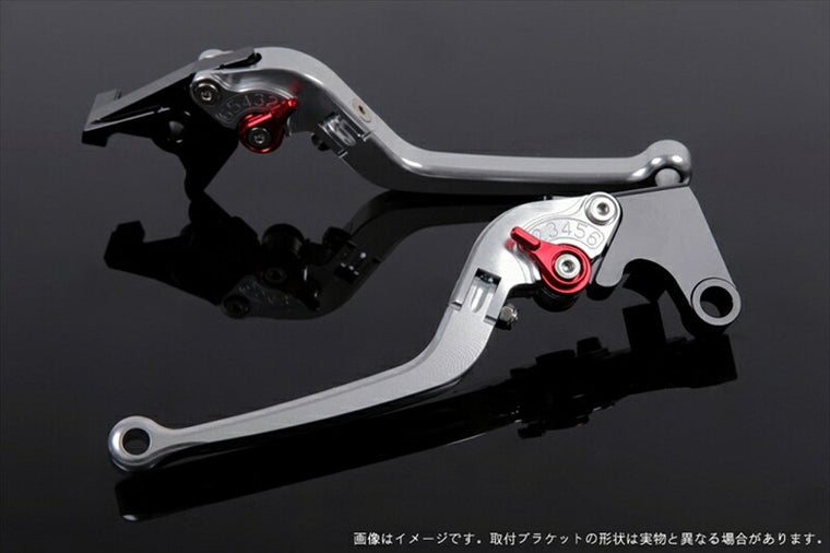 エスエスケイ スピードラ｜アジャストレバー スタンダード可倒式 シルバー/レッド Z750 07-11 Z800 13-16｜KA0402403-RD