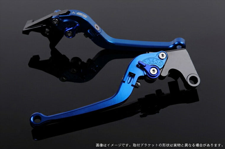 エスエスケイ スピードラ｜アジャストレバー スタンダード可倒式 ブルー/ブルー Z750 07-11 Z800 13-16｜KA0402917-BE