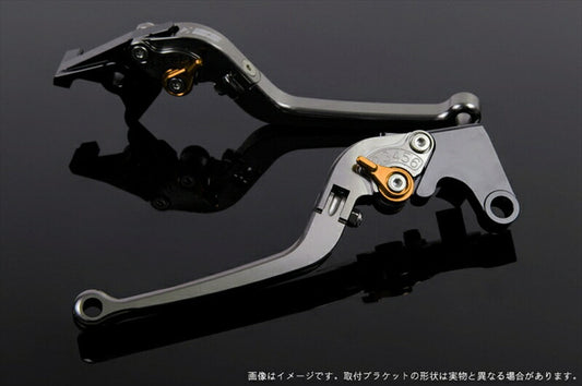 エスエスケイ スピードラ｜アジャストレバー スタンダード可倒式 チタン/ゴールド Z750 07-11 Z800 13-16｜KA0403033-GD