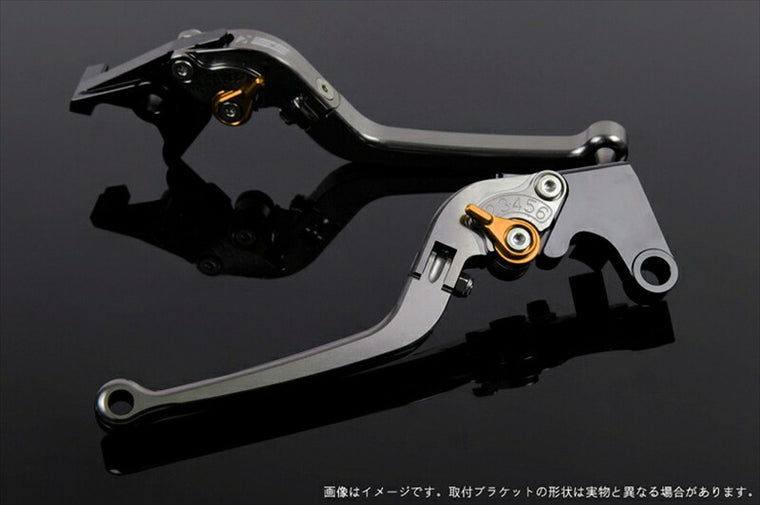 エスエスケイ スピードラ｜アジャストレバー スタンダード可倒式 チタン/ゴールド Z750 07-11 Z800 13-16｜KA0403033-GD