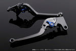 エスエスケイ スピードラ｜アジャストレバー スタンダード可倒式 チタン/ブルー Z750 07-11 Z800 13-16｜KA0403033-BE