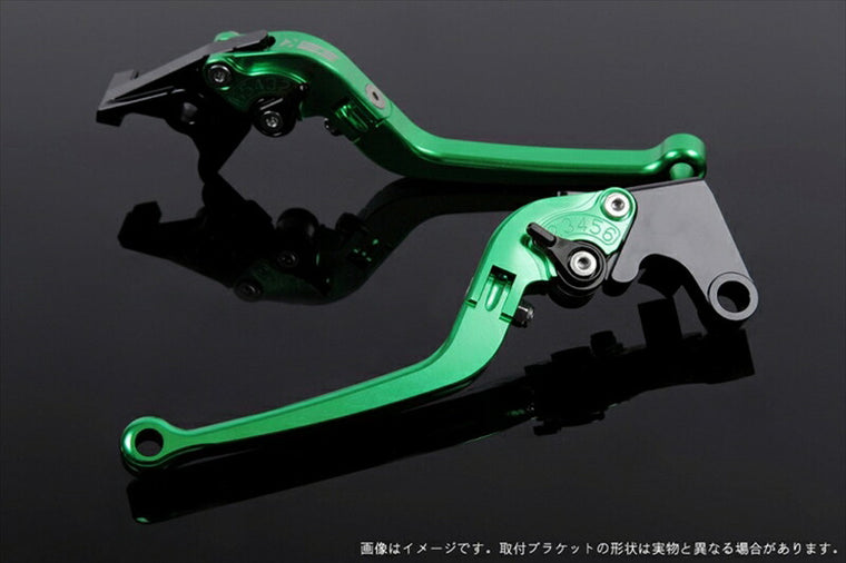 エスエスケイ スピードラ｜アジャストレバー スタンダード可倒式 グリーン/ブラック Z750 07-11 Z800 13-16｜KA0403035-BK