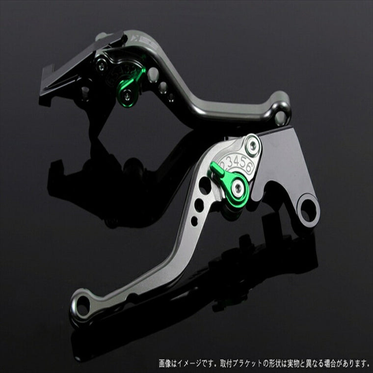 エスエスケイ スピードラ｜アジャストレバー スタンダード ショート チタン/グリーン SV650/S 99-10 V-ストローム650/DL650 04-10｜SU0404016-GN