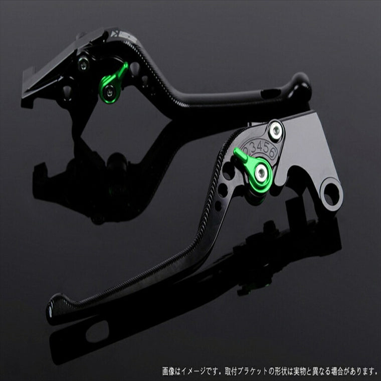 エスエスケイ スピードラ｜アジャストレバー 3D ロング ブラック/グリーン CB400SF REVO/SB NC42 ABS車 14-｜HO0404616-GN