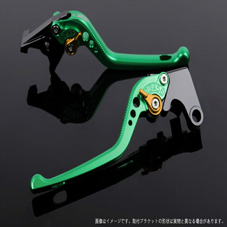エスエスケイ スピードラ｜アジャストレバー 3D ロング グリーン/ゴールド CB400SF REVO/SB NC42 ABS車 14-｜HO0404622-GD