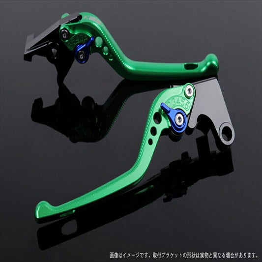 エスエスケイ スピードラ｜アジャストレバー 3D ロング グリーン/ブルー CB400SF REVO/SB NC42 ABS車 14-｜HO0404622-BE