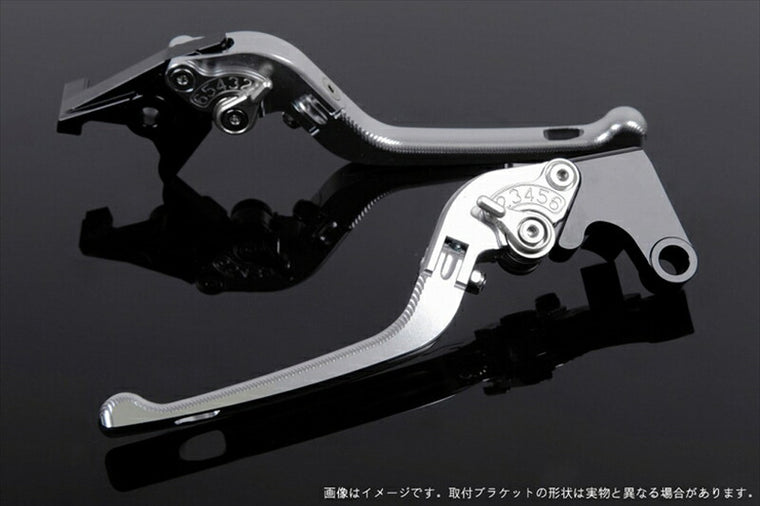 エスエスケイ スピードラ｜アジャストレバー 3D可倒式 シルバー/シルバー ZX-10R 06-15 Z1000 07-16 NINJA1000 11-16｜KA0405052-SR
